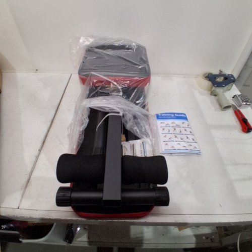 NICEPEOPLE FOLDABLE BASIC WEIGHT BENCH WITH 8 BACKREST POSITIONS - UP TO 660LBS - RED/BLACK (MODEL: FB-23YLD05) image 2