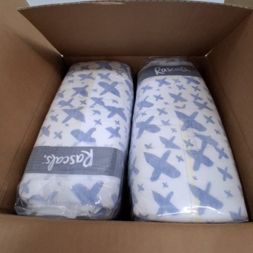 42PK RASCALS OVERNIGHT ABSORBENT BABY DIAPERS - SIZE 6 - 33-44LBS image 2