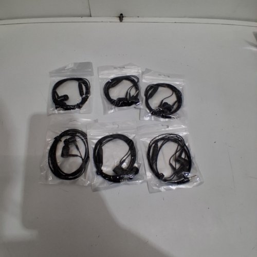 6PK SUPER BASS IN-EAR WIRED HEADPHONES - 3.5 MM - BLACK image 2