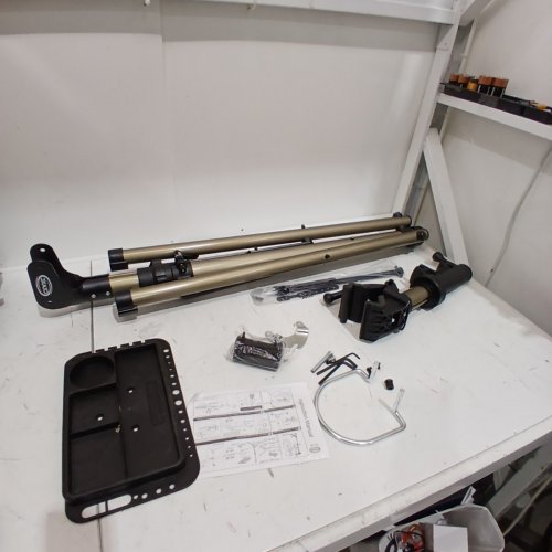 CXWXC BIKE REPAIR STAND MAINTENANCE - WHOLE ALUMINIUM ALLOY - 60LBS - CHAMPGNE (MODEL: RS100) image 2