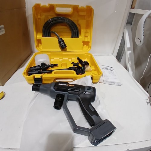 GREENFURY CORDLESS PRESSURE WASHER - 20 V 200 PSI - COMPATIBLE WITH DEWALT 20 V BATTERY - BLACK (MODEL: GF-CPW108-DW) image 3