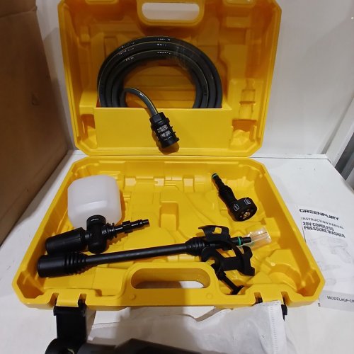 GREENFURY CORDLESS PRESSURE WASHER - 20 V 200 PSI - COMPATIBLE WITH DEWALT 20 V BATTERY - BLACK (MODEL: GF-CPW108-DW) image 4