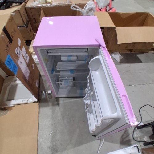 BANGSON MINI FRIDGE WITH FREEZER- 3.2 CU. FT - PINK (MODEL: US-BSR-103) image 3