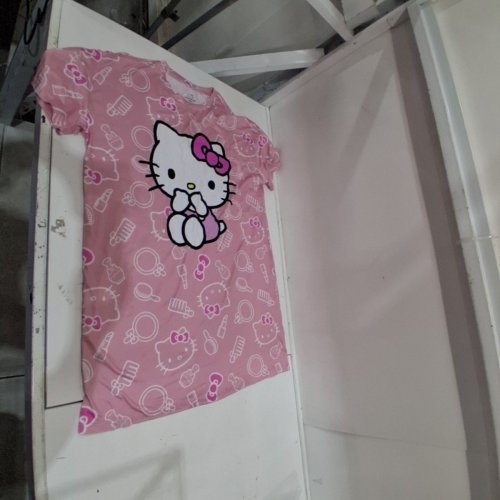 WOMENS HELLO KITTY GRAPHIC T-SHIRT - LARGE - PINK (STYLE: SIL-3460) image 2