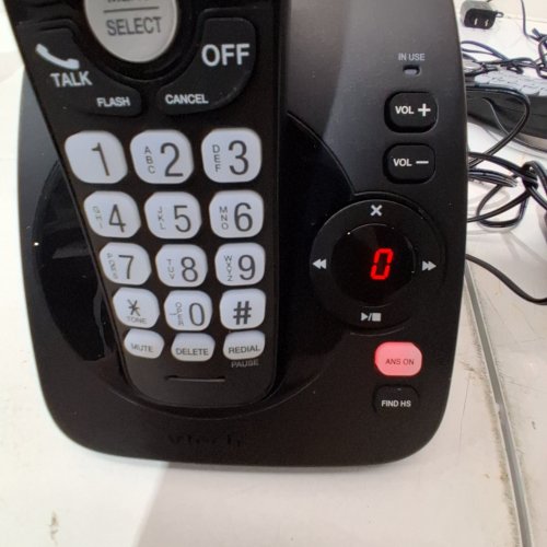 VTECH DECT 6.0 HANDSET CORDLESS HOME PHONE ANSWERING MACHINE - CALLER ID, 14 MINUTES RECORDING TIME, STORES 30 CALLS - BLACK - (MODEL: CS6224-21) image 2