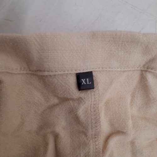 WOMEN'S COLLARED LONG SLEEVE JACKET - EXTRA LARGE - BEIGE image 4