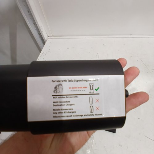TESLA TO CCS1 NACS ADAPTER FOR CCS1 EVS, SUPERCHARGER ADAPTER - 500A/1000V - BLACK image 2