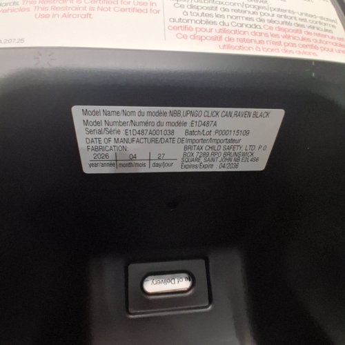 BRITAX UPNGO CLICK BACKLESS BOOSTER CAR SEAT WITH RIGID LUAS - 120LB - RAVEN BLACK (MODEL:E1D487A) image 2