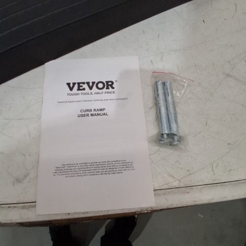 VEVOR RUBBER CURB RAMP - 17" X 40" X 2" - BLACK (MODEL: KR-11) image 5