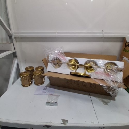 MAVCADONF 4 LIGHT BATHROOM VANITY LIGHT FIXTURE - GOLD (MODEL:PM2108-4B-S77) image 2