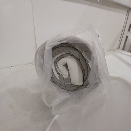 MELLOW COMFORTER - 90" X 90" - GRAY / WHITE image 2