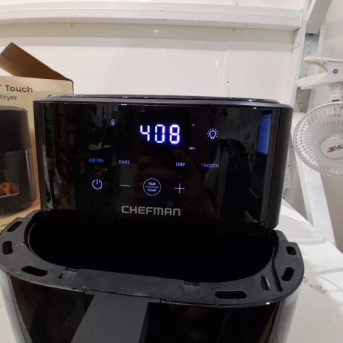 CHEFMAN COMPACT AIR FRYER WITH NONSTICK & DISHWASHER SAFE BASKET - 6QT - BLACK (MODEL: RJ38-6TW-BLACK-DS-CA) image 2