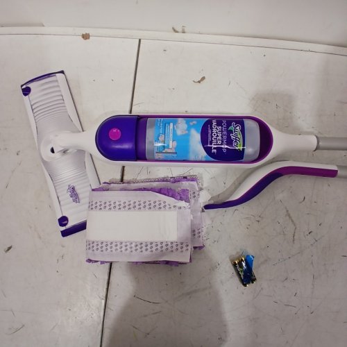 SWIFFER MULTI SURFACE POWER MOP WITH 5 TIMES CLEANING POWER - WHITE/PURPLE image 3
