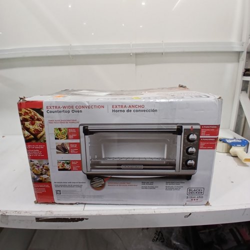 BLACK+DECKER CONVECTION TOASTER OVEN - 1500W 120 V - STAINLESS STEEL AND BLACK (MODEL: TO3250XSB) image 6