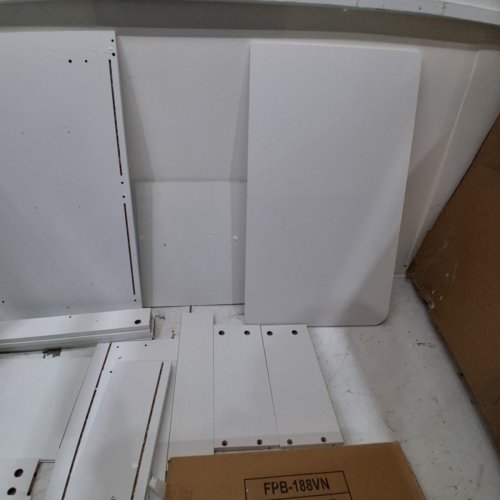 3-DRAWER WOODEN CABINET WITH POWER OUTLETS - 15" X 25" - WHITE (MODEL: FPB-188VN) image 5