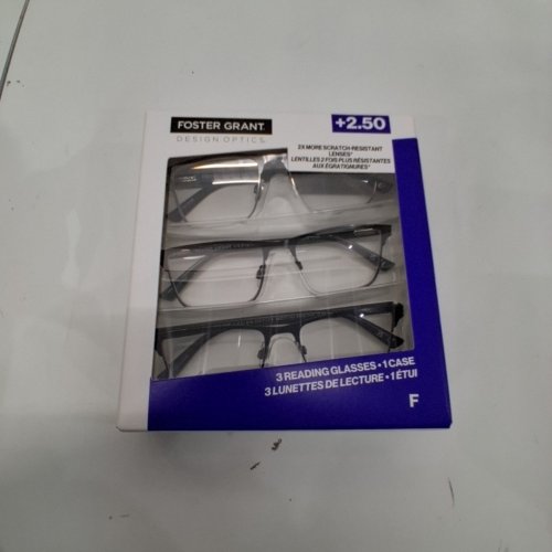 3PK FOSTER GRANT READING GLASSES - +2.50- (STYLE: F) image 4