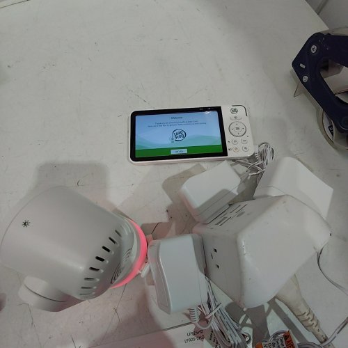 3PC LEAPFROG WIFI VIDEO BABY MONITOR WITH 2 1080P CAMERAS - 360° PAN & TILT, 5” 720P HD DISPLAY, NIGHT LIGHT, COLOUR NIGHT VISION, APP CONTROL - WHITE (MODEL: LF925-2HD) image 2