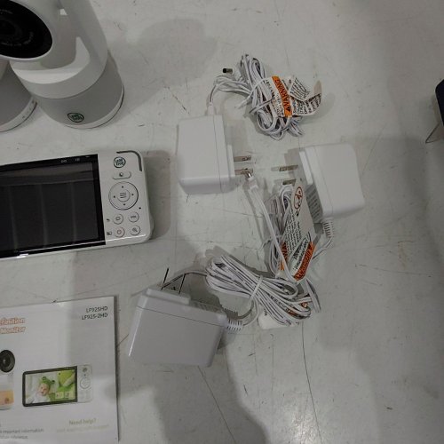 3PC LEAPFROG WIFI VIDEO BABY MONITOR WITH 2 1080P CAMERAS - 360° PAN & TILT, 5” 720P HD DISPLAY, NIGHT LIGHT, COLOUR NIGHT VISION, APP CONTROL - WHITE (MODEL: LF925-2HD) image 5