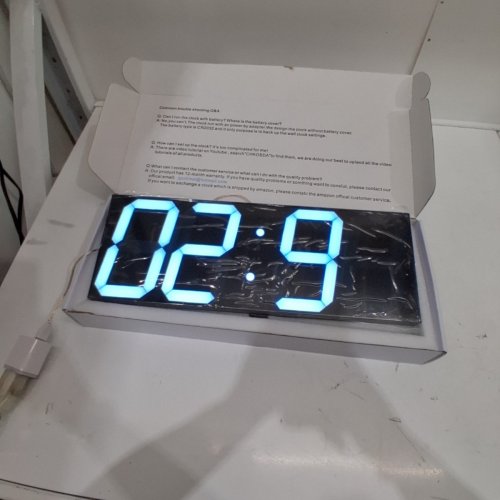CHKOSDA REMOTE CONTROL JUMBO DIGITAL LED WALL CLOCK, MULTIFUNCTION LED CLOCK image 2