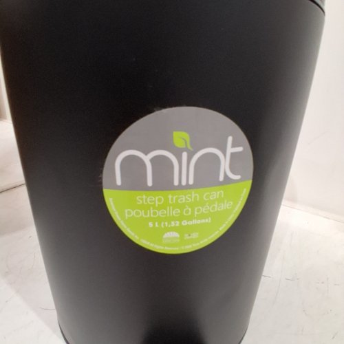 MINT STEP TRASH CAN- 5L- BLACK image 2