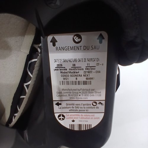 COSCO SCENERA NEXT CONVERTIBLE CAR SEAT (MODEL: 22182C-CVA) image 2