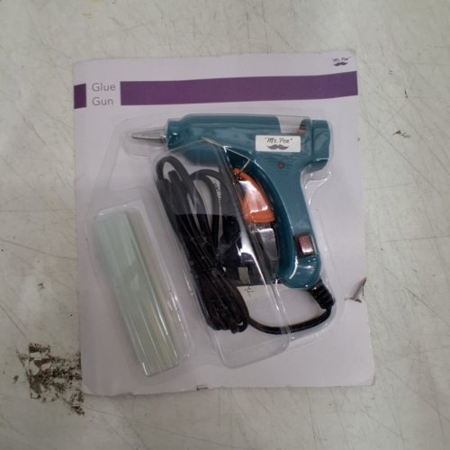 MR. PEN HOT MELT GLUE GUN WITH 10 GLUE GUN STICKS - TEAL/ORANGE image 2