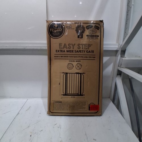 REGALO EASY STEP EXTRA WIDE BABY GATE - 30" X 29"-49" - WHITE (MODEL: 1164 EW DS) image 3