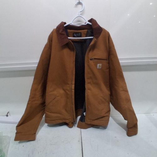 MEN'S CARHARTT RELAXTED FIT DUCK DETROIT JACKET - 4XL - CARHARTT BROWN (MODEL: OJ3828-M) image 2