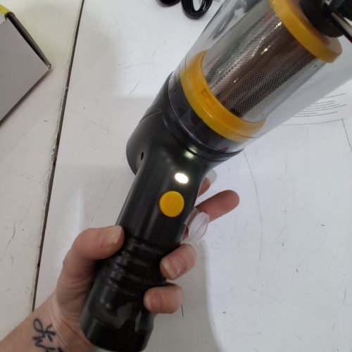 CORDLESS PORTABLE HANDHELD VACUUM CLEANER BLOWER - 21000PA, 4-IN-1, LED LIGHTS - GREY/YELLOW (MODEL: LT-145) image 2