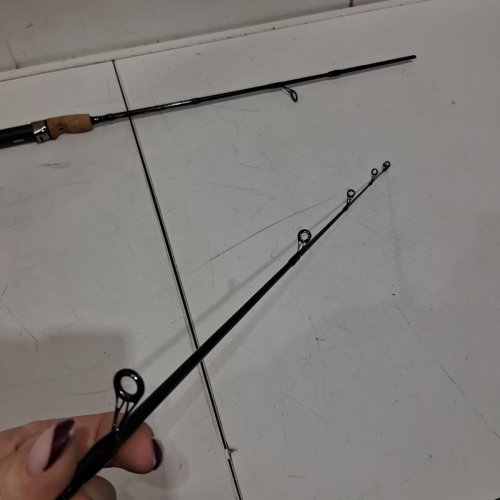 2PC RAPALA MAGNUM SPINNING FISHING ROD - 4FT 9" - MED - BLACK (MODEL: MG20SP49MH2) image 4