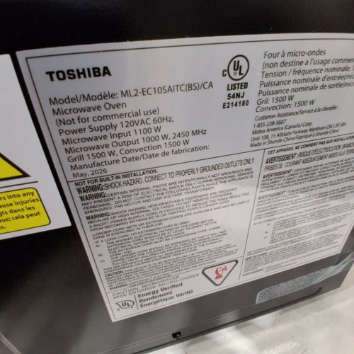 TOSHIBA 2-IN-1 COUNTERTOP MICROWAVE OVEN AIR FRYER COMBO WITH MULTIPLE FUNCTIONS - 1.0 CU.FT/30QT/1000W- - BLACK- (MODEL: ML2-TC10SAIT(BS)) image 10