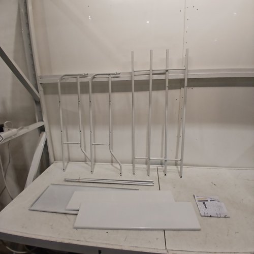 UDEAR BATHROOM METAL SPACE SAVER SHELF, 3-TIER (WHITE) image 2