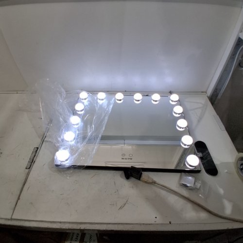 BEAUTME VANITY MIRROR WITH LIGHTS - 15.25" X 19.25" - (MODEL: L613HWHT) image 2