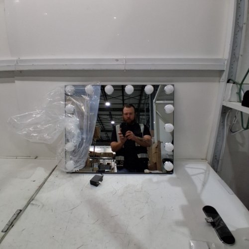 BEAUTME VANITY MIRROR WITH LIGHTS - 15.25" X 19.25" - (MODEL: L613HWHT) image 3