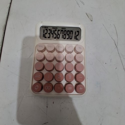 RUNZON GRADIENT LOW POWER CONSUMPTION OFFICE CLEAR DISPLAY DIGIT CALCULATOR - PINK AND WHITE (MODEL: RZ-817 PRO) image 4