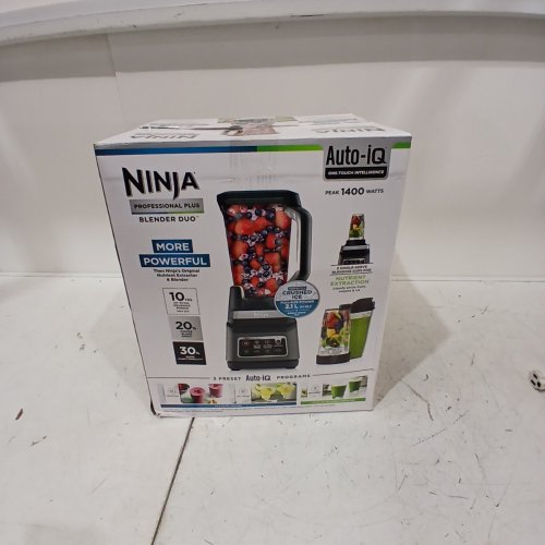 NINJA PROFESSIONAL PLUS AUTO IQ BLENDER DUO - 72OZ & 24OZ CONTAINERS - 1400W - BLACK (MODEL: BN751C) image 8