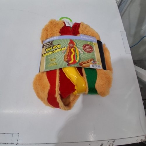 BABY PALAMON ONE-PIECE HOTDOG COSTUME - 0-6 MONTHS - BROWN/RED/GREEN/YELLOW image 2