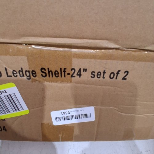 2PK LIVE EDGE PHOTO LEDGE SHELF - 24" - BROWN image 4