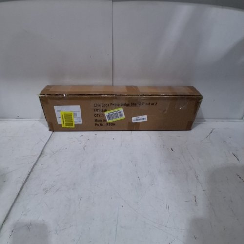 2PK LIVE EDGE PHOTO LEDGE SHELF - 24" - BROWN image 5