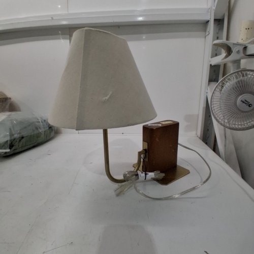 HEARTH AND HAND WITH MAGNOLIA WOOD MID TONE BOOKSHELF LAMP - 60W - BEIGE/ NATURAL/ GOLD image 3