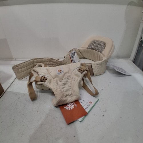ERGOBABY ALTA HIP SEAT ALL-POSITION BREATHABLE SOFT FLEX MESH HIP SEAT & CARRIER - 12-45LBS - NATURAL BEIGE (MODEL: BCHIPSFMNATBGE) image 2