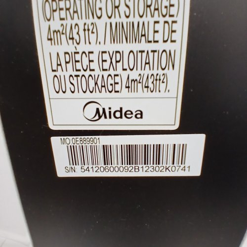 MIDEA PORTABLE AIR CONDITIONER WITH REMOTE -7000BTU SACC - WHITE/BLACK (MODEL: MP07DRWBA3RCM) image 9