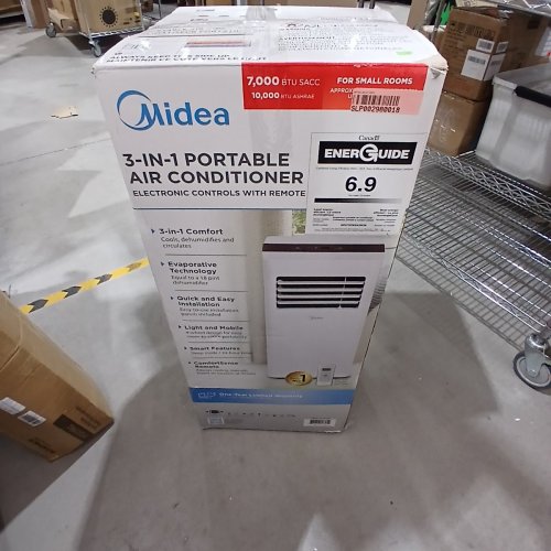 MIDEA PORTABLE AIR CONDITIONER WITH REMOTE -7000BTU SACC - WHITE/BLACK (MODEL: MP07DRWBA3RCM) image 12