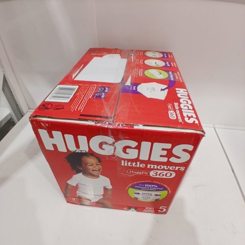 99PK HUGGIES LITTLE MOVERS HUGGFIT BABY DIAPERS WITH 360° WAISTBAND - SIZE 5 (MODEL: 5661200) image 4