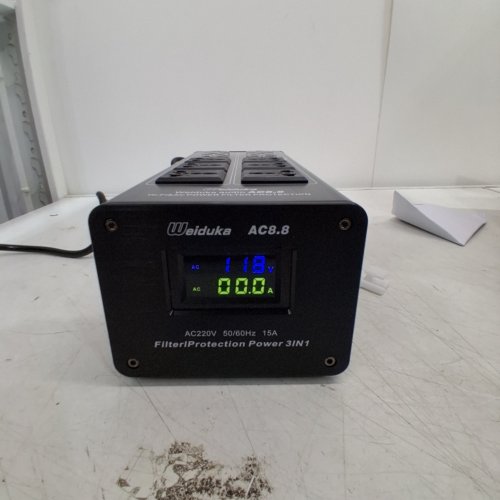WEIDUKA AC8.8 AUDIO FILTER PURIFIER PROTECTION PLUG-IN AUDIO SOCKET POWER SUPPLY -220V - 50/60HZ - 15A - BLACK (MODEL: AC8.8) image 2
