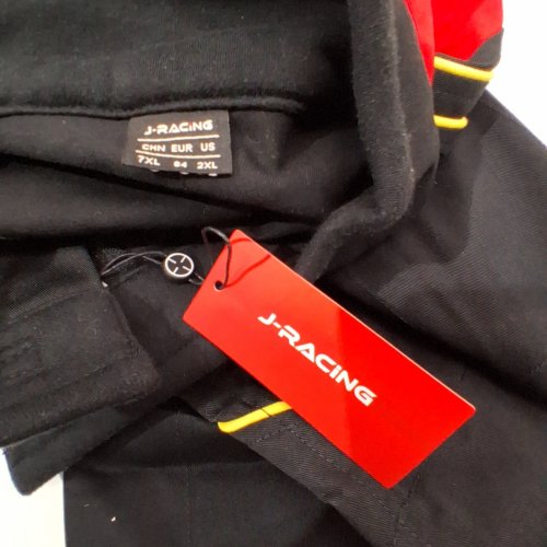 J-RACING RACING SUIT - 2XL - BLACK/RED/YELLOW (STYLE: JR-RS-001) image 4