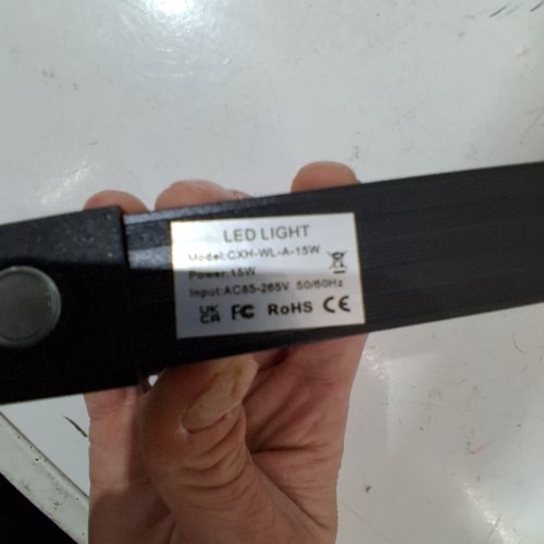 2PK 395NM BLACK LIGHT BAR - 15W - 50/60HZ - BLACK (MODEL: AC85-265) image 3