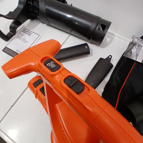 BLACK+DECKER CORDED VACUUM BACKPACK LEAF BLOWER & MULCHER - 250MPH/ 400CFM - BLACK/ORANGE (MODEL: BEBL7000) image 3