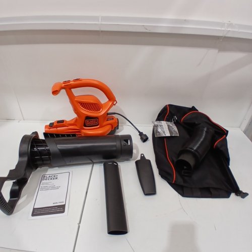 BLACK+DECKER CORDED VACUUM BACKPACK LEAF BLOWER & MULCHER - 250MPH/ 400CFM - BLACK/ORANGE (MODEL: BEBL7000) image 4