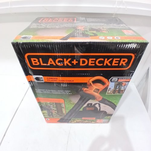 BLACK+DECKER CORDED VACUUM BACKPACK LEAF BLOWER & MULCHER - 250MPH/ 400CFM - BLACK/ORANGE (MODEL: BEBL7000) image 8